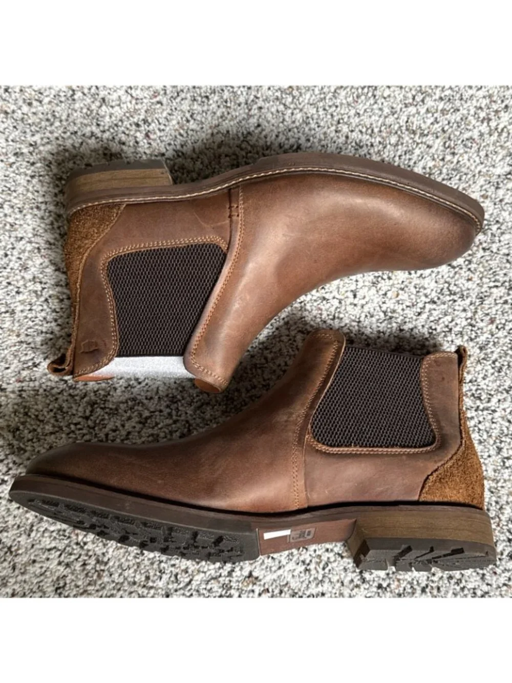 Florsheim Lodge Plain Toe Gore Boots Leather Smooth Brown CH Men’s Size 8 14285